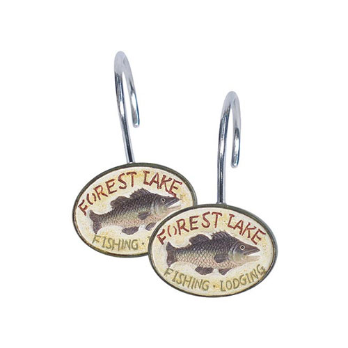 Rather be Fishing Shower Curtain Hooks