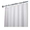 70" W x 72" L - Fabric Shower Curtain Liner - White