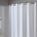 71" W x 80" L - Plainweave - ADA Compliant Extra Long Shower Curtain