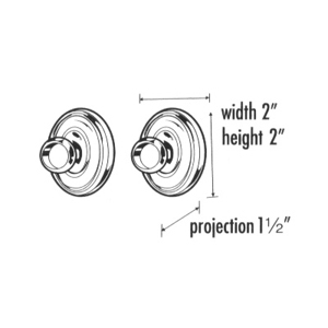 36" x 48" - D-Shaped Shower Rod - Round Flanges