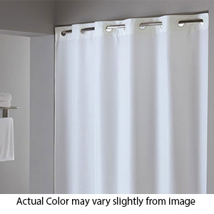 71" W x 80" L - Plainweave - ADA Compliant Extra Long Shower Curtain