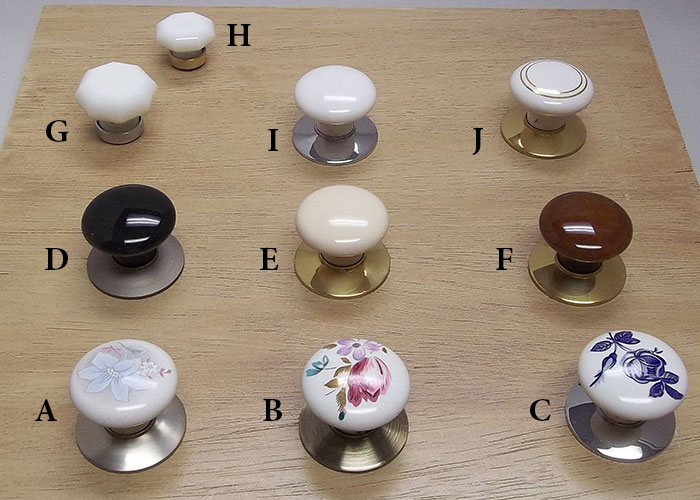 Emtek Porcelain Knobs