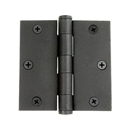 Button Tip Surface Mounted Door Hinge - Black
