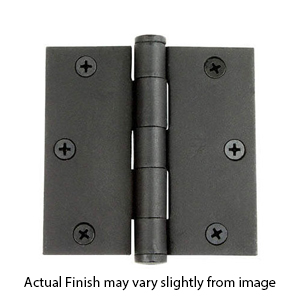 Button Tip Surface Mounted Door Hinge - Black