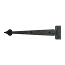 RI9BQ - 6.5" Heart Strap Hinge - Rough Iron