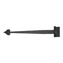 20.5" Heart Strap Hinge - Surface Mounting - Rough Iron