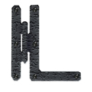 RHDBQ/RH8BQ - H-L Hinge - Rough Iron