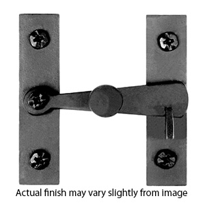 ALJBR - Bar Knob Cabinet Latch - Smooth Iron