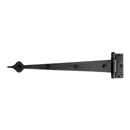 10" Spear Strap Hinge - Surface or Half-surface Mounting - Smooth Iron