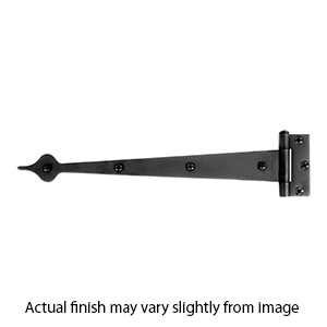 17.75" Spear Strap Hinge - Surface or Half-surface Mounting - Smooth Iron