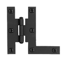 AH3BQ - H-L Cabinet Flush Hinge - Smooth Iron 