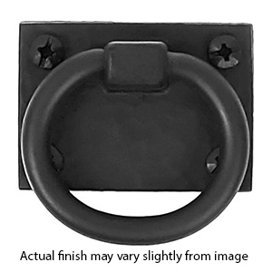 APABP - Smooth Iron - Ring Pull for Interior Use - Black