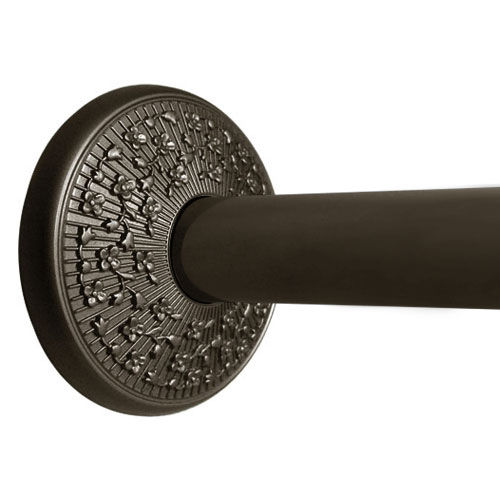 Floral - Shower Rod - Oil Rubbed Bronze