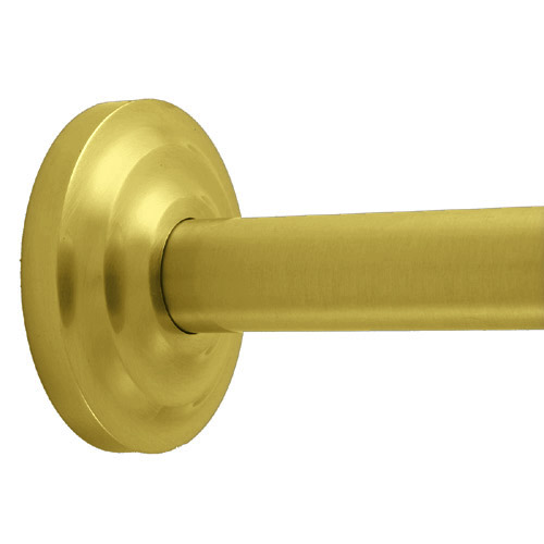 Traditional Satin Brass Shower Rod