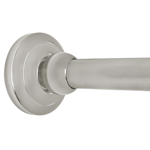 Deluxe Traditional Polished Nickel Shower Rod