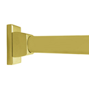 36" Shower Rod - Arch Series - Unlacquered Brass