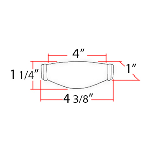 A626-4 - Charlie's - 4" Cup Pull