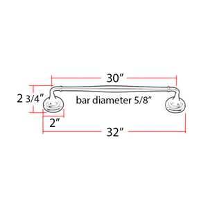 A6720-30 - Charlie's - 30" Towel Bar