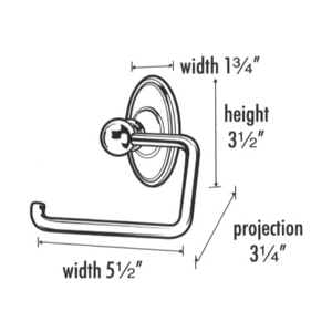 A8066 - Classic Traditional - Euro Tissue Holder