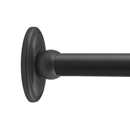 36" Shower Rod - Classic Traditional - Oil Rubbed Bronze