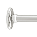 36" Shower Rod - Classic Traditional - Polished Nickel