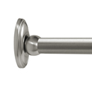 Classic Traditional - Shower Rod - Brushed/ Satin Nickel