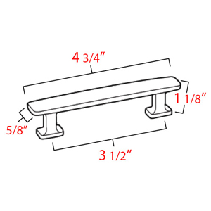 A252-35 - Cloud - 3.5" Cabinet Pull