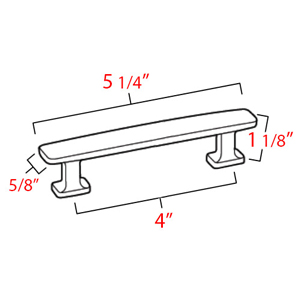 A252-4 - Cloud - 4" Cabinet Pull