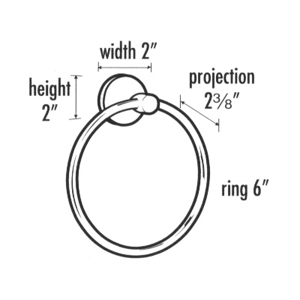 A8340 - Contemporary Round - Towel Ring