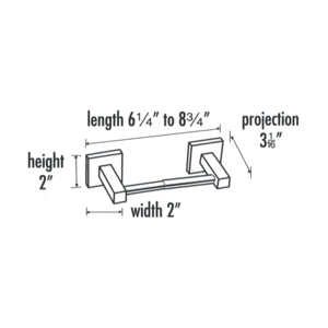 A8460 - Contemporary Square - Tissue Holder