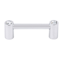 C715-3 - Contemporary Round Crystal - 3" Cabinet Pull
