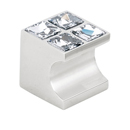 C854-1 - Contemporary Square Crystal - Cluster Square Knob