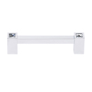 C718-35 - Contemporary Square Crystal - 3.5" Cabinet Pull