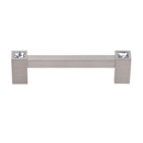 C718-4 - Contemporary Square Crystal - 4" Cabinet Pull