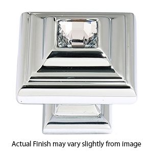 C213 - Swarovski Crystal II - Small Crystal Square Knob