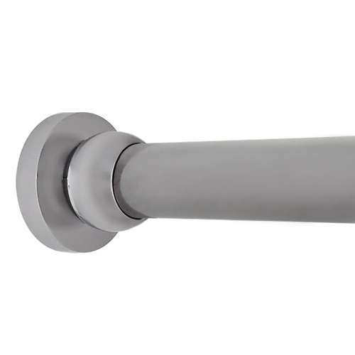 Contemporary Round - Shower Rod - Brushed/ Satin Nickel