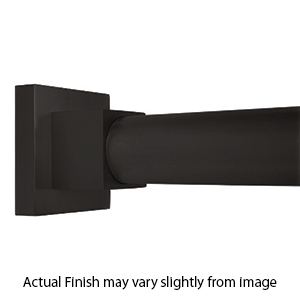 48" Shower Rod - Contemporary Square - Oil Rubbed Bronze