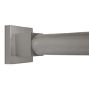 36" Shower Rod - Contemporary Square - Satin Nickel