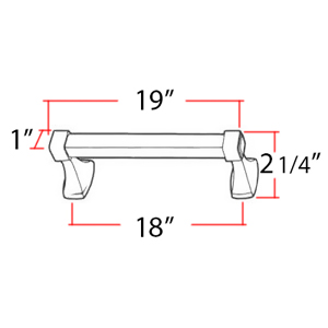 D985-18 - Cube - 18" Appliance Pull