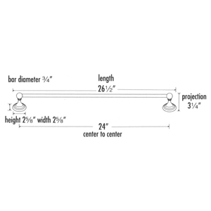 A9020-24 - Embassy - 24" Towel Bar