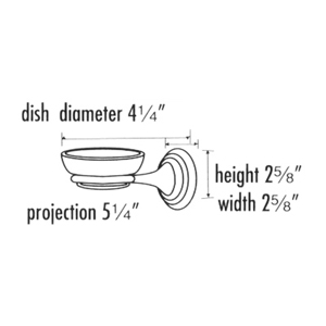 A9030 - Embassy - Soap Dish & Holder