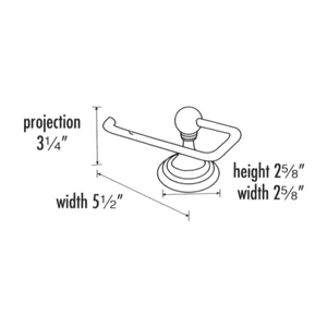 A9066 - Embassy - Single Post Tissue Holder