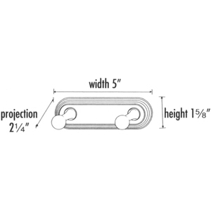 A9086 - Embassy - Double Robe Hook