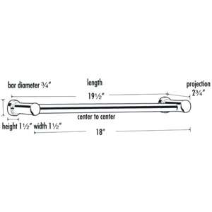 A8720-18 - Infinity - 18" Towel Bar