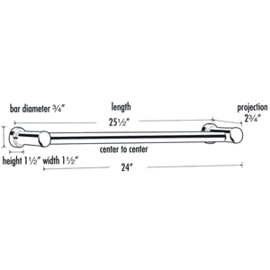 A8720-24 - Infinity - 24" Towel Bar