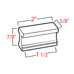 A965-15 - Linear - 1.5" Cabinet Pull