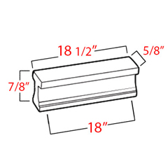 A965-18 - Linear - 18" Cabinet Pull