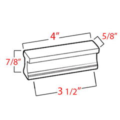 A965-35 - Linear - 3 1/2" Cabinet Pull