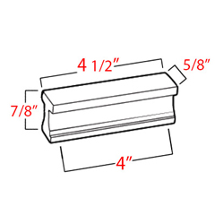 A965-4 - Linear - 4" Cabinet Pull