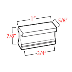 A965 - Linear - 3/4" Cabinet Pull